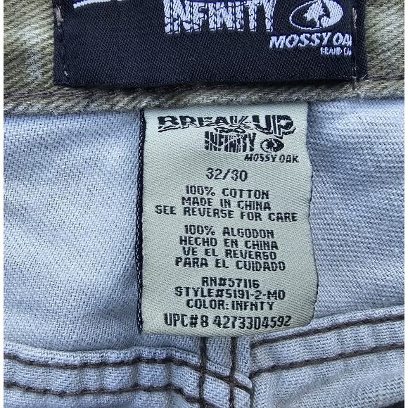 Mossy Oak Break Up Infinity Camo Pants Jeans Double Knee Men’s 32/30 - Picture 4 of 9